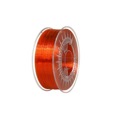 Devil Design  PET-G филамент 1.75 мм, 1 кг (2.2 lbs) - яркооранжев прозрачен